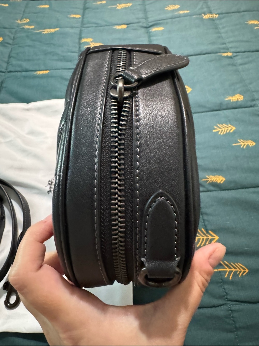 Coach Black Quilted Heart Crossbody - Picture 5 of 11